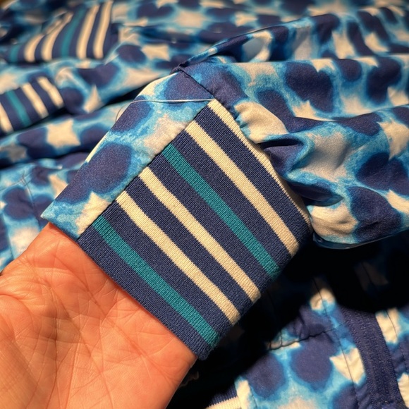 NWT - FP Movement, Women's Top Seed Printed Tennis Jacket, Blue/White 💙Adorable - Picture 5 of 10